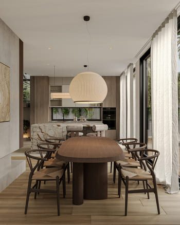 Elegant dining space